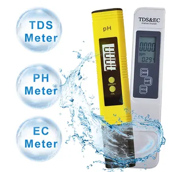 Digitálny PH TDS ES Meter Tester Teplota Pero LCD Ukazovateľ Voda Tester Detekciu PH Kalibrácia pre Akvárium Bazén Monitor