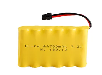 7.2 v 700mah ni-cd 6xAA batérie nicd batérie pack ni cd nabíjateľná pre RC loď model auta elektrické hračky nádrž