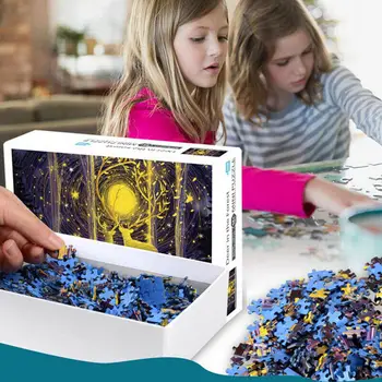 DIY 1000 FOTKY obrazová Skladačka prechádzky v daždi pre Deti A Dospelých, mozog hry, hračky, puzzle 1000 kusov deti vzdelávacie hračky