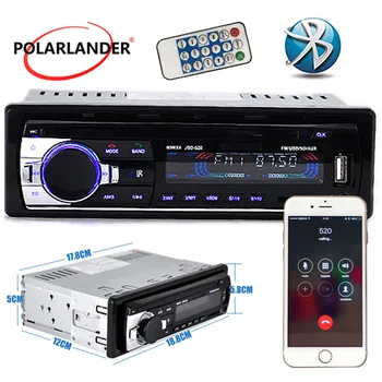 1 din Bluetooth Autoradio Auto Stereo Rádio FM, Aux Vstup Prijímač SD, USB, JSD-520 12 V V palubnej doske Auta, MP3 Prehrávač Multimediálnych súborov