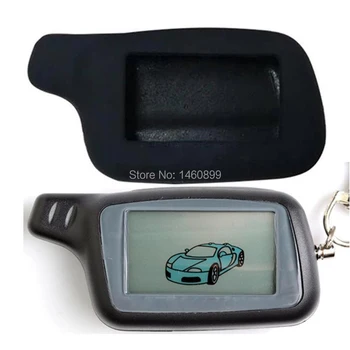 X5 LCD Diaľkové Ovládanie príveskom + Modrá Silikónové puzdro Pre ruskú Vozidla Bezpečnosti Dve spôsobom, auto alarm systém TOMAHAWK X5 X3 Keychain