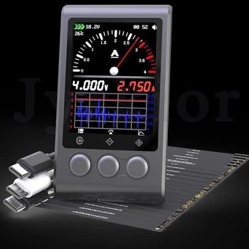 HR-U101 iBoot Moc Typ-C DC Napájanie Test Kábel Ammeter Plnenie Aktiváciu Power Kit Pre iPhone a Android Opravy