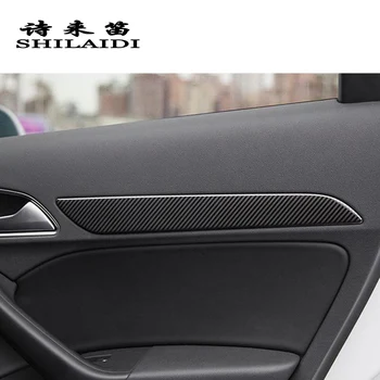 Auto Styling Uhlíkových vlákien stredovej Konzoly Gears Panel Pokrýva Nálepky Výbava pre Audi Q3 Nerezový interiér Auto príslušenstvo