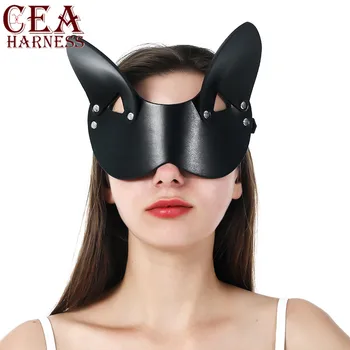 CEA Sexy Party, Karneval, zaviazanými očami Ženy Glamour Maska Cosplay Halloween Masky Obliecť Kožený Postroj Maškaráda Kryt Očné Masky