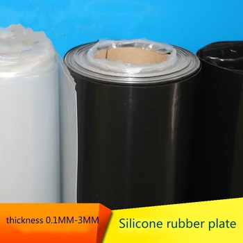 Silikónová guma 0.1 0.2 0.3 0.4 0.5 0.6 0.8 1.0 1.2 1.5 2 3 mm hrúbky 500*500mm šírka dosky Izolácie thermotolerace