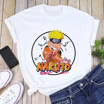 Naruto Akatsuki Grafické Tees T-shirt Ženy Kawaii Letné Topy Cartoon T Shirt Harajuku Hot Japonské Anime Ulzzang Unisex Žena