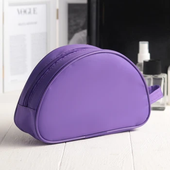 PVC kozmetická taška, zazipovaný priestoru, fialová