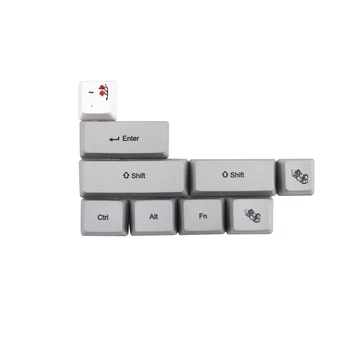 Farbivo Subbed PBT Slivkové kvety Keycap 73 Kľúče OEM Profil Keycaps Pre MX Prepínače dz60/GK64/GK61/RK61/ALT61/Annie /poker klávesnice