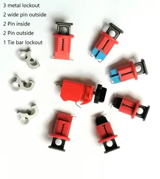 10pcs/kit lockout súprava kovových lockout POS TBLO kravatu bar lockout PIS celkom 10pcs za súprava, ako pic
