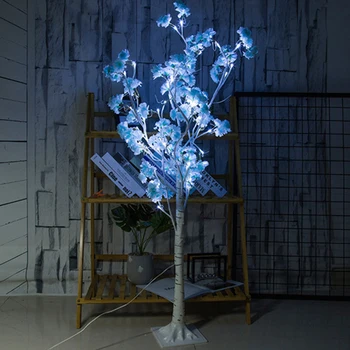 LED Svetlo kvet Čerešne stromy Festival dekorácie pre domov Moderné Vnútorné Vonkajšie Teplá Biela simulácia Lampa Jar