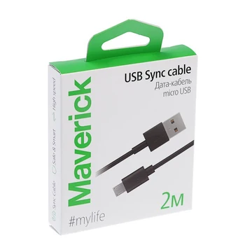 Maverick kábel, micro USB na USB, 2.1, 2 m, čierna 4589603