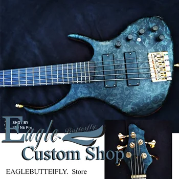 Eagle. Motýľ elektrická gitara, bass custom shop.24 ks hand-made basy, prispôsobené tak, ako požaduje.