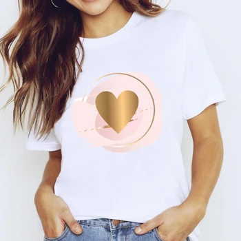 T-košele Top pre Ženy Lásky Kvet, Motýľ Kawaii 90. rokoch Štýl Oblečenie Tlač Lady Graphic T Shirt Ladies Ženský Čaj T-Shirt