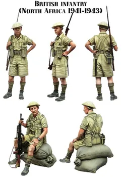 1/35 rozsahu WW2 Britských vojakov v severnej Afrike 2 osoby druhej svetovej VOJNY miniatúry Živice Model Auta obrázok Doprava Zadarmo