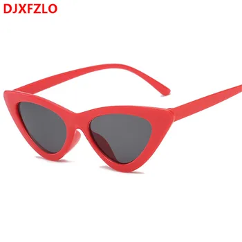 DJXFZLO 2020 nové slnečné okuliare ženy retro farebné priehľadné malé farebné módne Cat Eye Slnečné okuliare UV400 oculos de sol