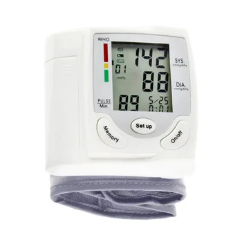 Nové Darčeky Automatický Digitálny LCD Displej Zápästie Krvný Tlak Monitor Srdcového Rytmu Hodnotiť Pulz Meter Opatrenie Sphygmomanometer