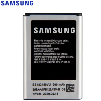 SAMSUNG Originálne Batéria EB483450VU Pre Samsung C3630 C3230 C5350 C3752 GT-C3630C GT-S5350 GT-C3230 GT-C3752 GT-C3528 900mAh