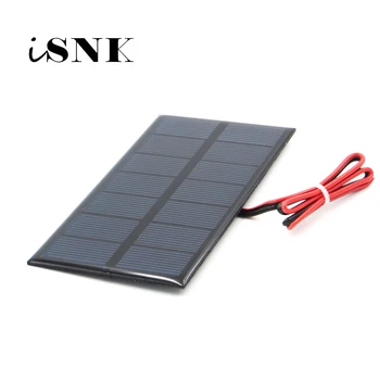 3.5 V 250mA s 30 cm predĺžiť kábel Solárny Panel Polykryštalických Kremíkových DIY Nabíjačka Modul Mini Solárne drôtu, hračky