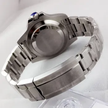 PARNIS 40 mm Miyota 8215 5ATM Automatické pánske hodinky Zafírové sklo Svetelný Black sterial dial keramická fazeta Nepremokavé