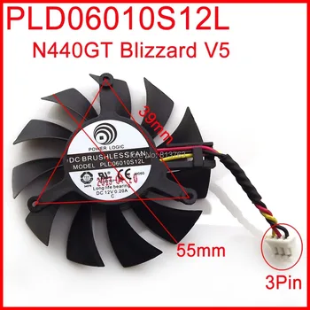 PLD06010S12L 55mm 39 x 39 x 39 mm 12V 0.20 A 3Wire Pre MSI N440GT Blizzard V5 Grafická Karta Chladiaci Ventilátor Chladiča