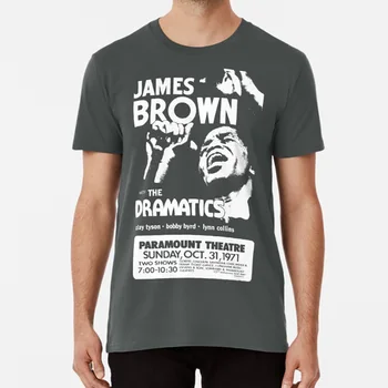 James Vintage Brown Koncert Retro Tričko James Brown Godfather Dušu Boh Otec Sex Stroj Tanec Tanec