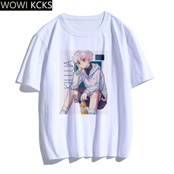 Hunter X Hunter Harajuku Hisoka Nadrozmerné Anime T Shirt Pre Mužov Anime Muž T-Shirt Oblečenie Estetické Krátke Rukáv Tričko Oblečenie