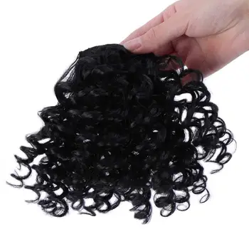 Kinky Kučeravé Klip v Ofinou Parochňu False predlžovanie Vlasov Prirodzené Vlasy Rany Syntetické Vlasy Kúsky Pre Ženy