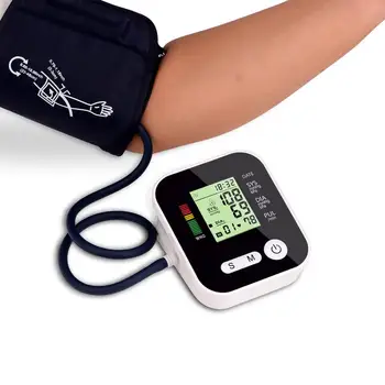USB Digitálny Home Lekárske Domácnosti Hornej končatiny BP Putá Krvný Tlak, Pulz Srdca Hodnotiť Tonometer Sphygmomanometer Monitor