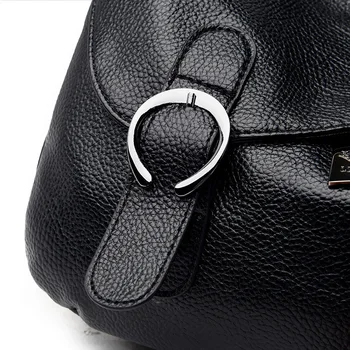 Dámy Ruky Tašku Dizajn Luxusné Značky Black Ženy Messenger Taška Mäkká Pu Kože Taška cez Rameno Veľká Kapacita Crossbody Tašky pre Ženy