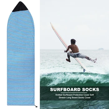 Pletené Surf Ochranný Kryt, Mäkké Stretch Dlhé Dosky Ponožky Kryt Snowboard Ochranný Kryt Quick-Suché Skladovanie Taška Prípade