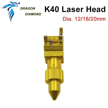 CO2 Laser Hlavu 12/18/20 mm Laser Rytec do roku 2030, 4060 K40 Laserové Rytie Stroj na Rezanie