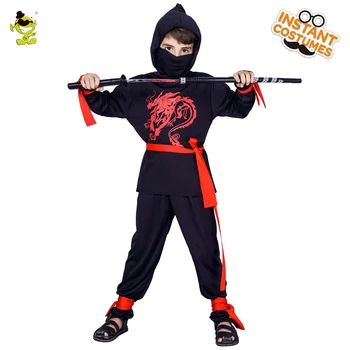 Chlapec Ninja Cosplay Kostýmy Klasické Halloween Ninja Oblečenie Cosplay Purim Karneval Deti Uniformy Strany