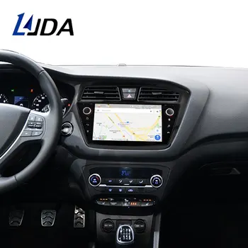 LJDA 9 Palcový Android 10.0 Auto Multimediálny Prehrávač Pre HYUNDAI i20 2016 2017 GPS Stereo 2 Din autorádia 4G+64 G DSP Octa Jadier