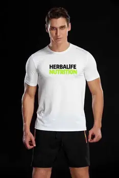 2020 herbalife oblečenie-Krátke rukávy, Okrúhly-golier Kamufláž Milovníkov Športových Námestie Tanec Rýchlosť Suché T-shirt