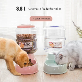 Domáce zvieratá Zásobník Vody Automatické Kŕmidlá pre Mačky a Psov Potravín Miska Mačky, Produkty pre Plastové Studne domáce zvieratá