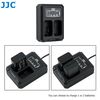 JJC USB Dual Batérie Cestovná Nabíjačka pre Sony NP-FW50 A6400 A7 A7S A7R A7II A7SII A7RII A6500 A6300 A6000 Nahrádza BC-VW1 BC-TRW