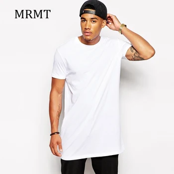 2021 Biela Bežné Dlho Veľkosť Mens Hip hop Topy StreetWear extra dlhé tee košele pre mužov dlhým vlascom t-tričko Krátky Rukáv tričko