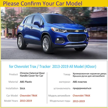 Prehliadač Chrome spracovávať Kryt Výbava pre Chevrolet Holden Trax Tracker 2013~2019 Auto Príslušenstvo Nálepky Styling 2016 2017 2018