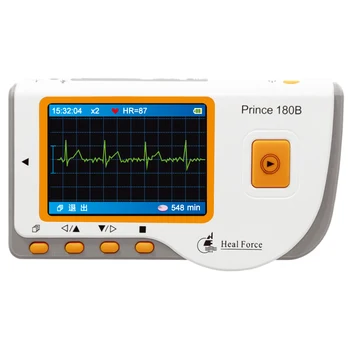 Liečiť Silou Princ 180B Softvér USB Prenosné Domácnosti Srdca, Ekg, EKG, Ručné Srdcový Monitor Farebný Displej