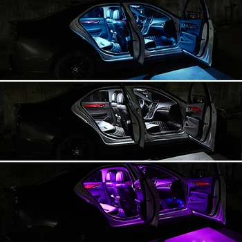 Pre Subaru XV Lesník SJ 2013 2016 2017 2018 4pcs 12v Auto LED Žiarovka Interiéru Dome Lampa na Čítanie Kufor Ľahké Príslušenstvo