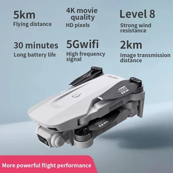 Nové F8 drone 4K HD dual camera rýchlo mini drone s gestami funkcie 5G Wifi FPV GPS letu 30 minút, 2 KM professional