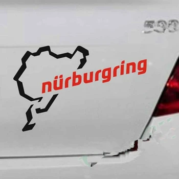Funny Závodná Trať Nurburgring Auto Nálepky chranenim Reflexné Anti-UV Módne Obtlačky Pvc 20 cm X 12 cm