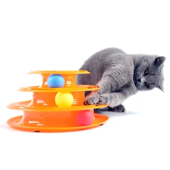 Tri Vrstvy Inteligencie Mačiatko Hračky Bláznivé Zábavné Petstages Veža Skladby cat Hračka, kreatívne Produkty Pre Mačky, Hračky Pre Mačky