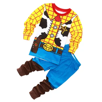 Nový Príchod Chlapčeka Pajama Nastaviť Deti Pyžamo Fille Enfant Pijama Cartoon Spiderman Dinosaura Chlapec Dievča Sleepwear Oblečenie Sady