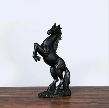 Nová socha koňa domáce dekorácie remesiel retro staré živice kôň bábika bielom koni home office bar zvierat ozdoby dať ľuďom