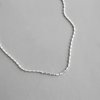 Minimalistický reálne 925 sterling silver choker náhrdelník pre ženy krku reťaze, módne chocker náhrdelníky žena priateľstvo šperky