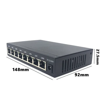 Osvetlenie Chrániť Port 8 Poe 10/100/1000M, Priemyselné Switch gigabit switch 8 gigabit switch gigabit ethernet switch switch