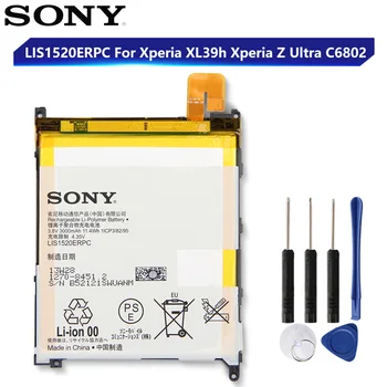 Originálne Náhradné Batérie Pre Sony SONY XL39h Xperia Z Ultra C6802 Togari L4 ZU C6833 LIS1520ERPC Originálne Batéria 3000mAh