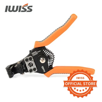 IWISS IWS-0822 multifunkčné Automatické Kábel Drôt Striptérka 0.35-8.2mm2 Stripping Crimper Kliešte Plier Kábel Strihací Nástroj