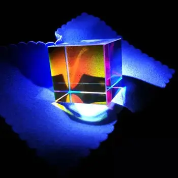 Farebné Senzory Splitter Kríž Dichroickým Kocka RGB Prism Optické Sklo Trojuholníkové Hranol pre Vyučovanie Svetelné Spektrum, Fyziky 20 mm